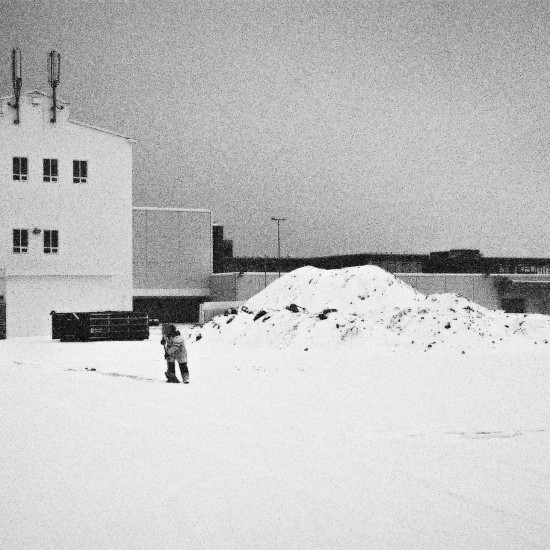 Shovelling Snow, Reykjavik 2015